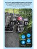 V380 Solar-Powered 4G Three-Lens Security Camera with Mobile Remote Monitor