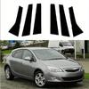 6Pcs Car Door Window Pillar Posts Stickers For Opel Astra J (P10) 5-door Hatchback 2010-2015 Auto Exterior Column Cover Trims