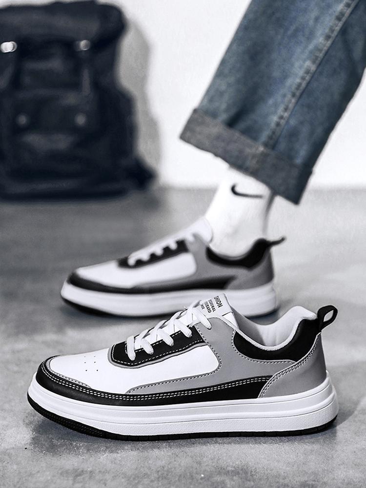 New Men's Skateboarding Shoes Light Trekking Shoes Men Soft outdoor walking shoes Men Breathable sneakers men large size 48 Comfortable Soft Sole Non