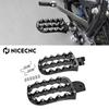 NICECNC For Kawasaki KLR650 KLR 650 1987-2024 2023 2022 Motorcycle Footpegs Footrest Forged Larger 7075 Billet Aluminum