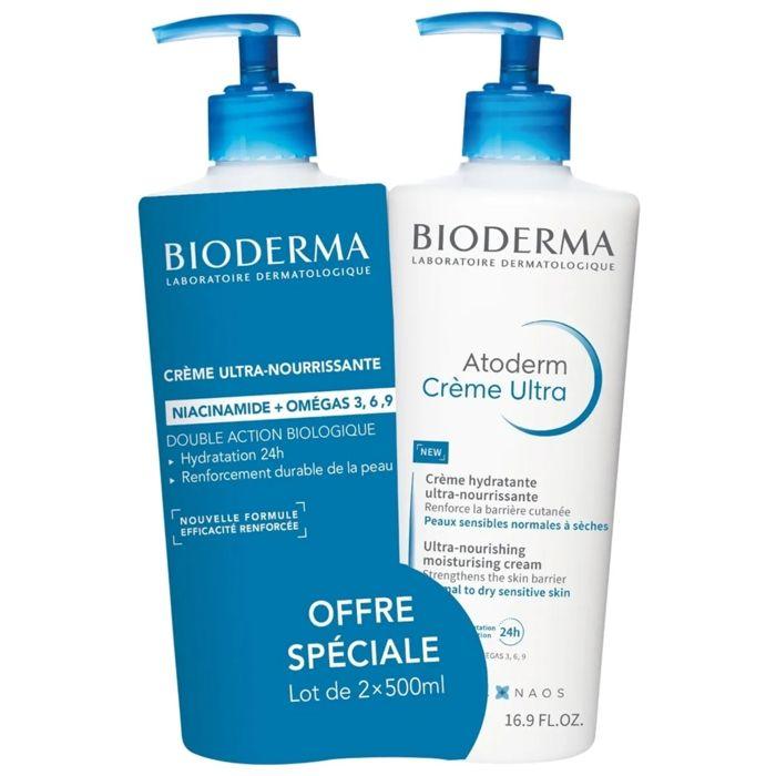 Bioderma Atoderm Crémé Ultra 500 Ml Lot De 2