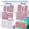 Ekg Card Nurse Badge Reference Cards Cardiac Accessories Supplies 3 Piece Reference for Icu Er Telemetry Rn Clinicals Work