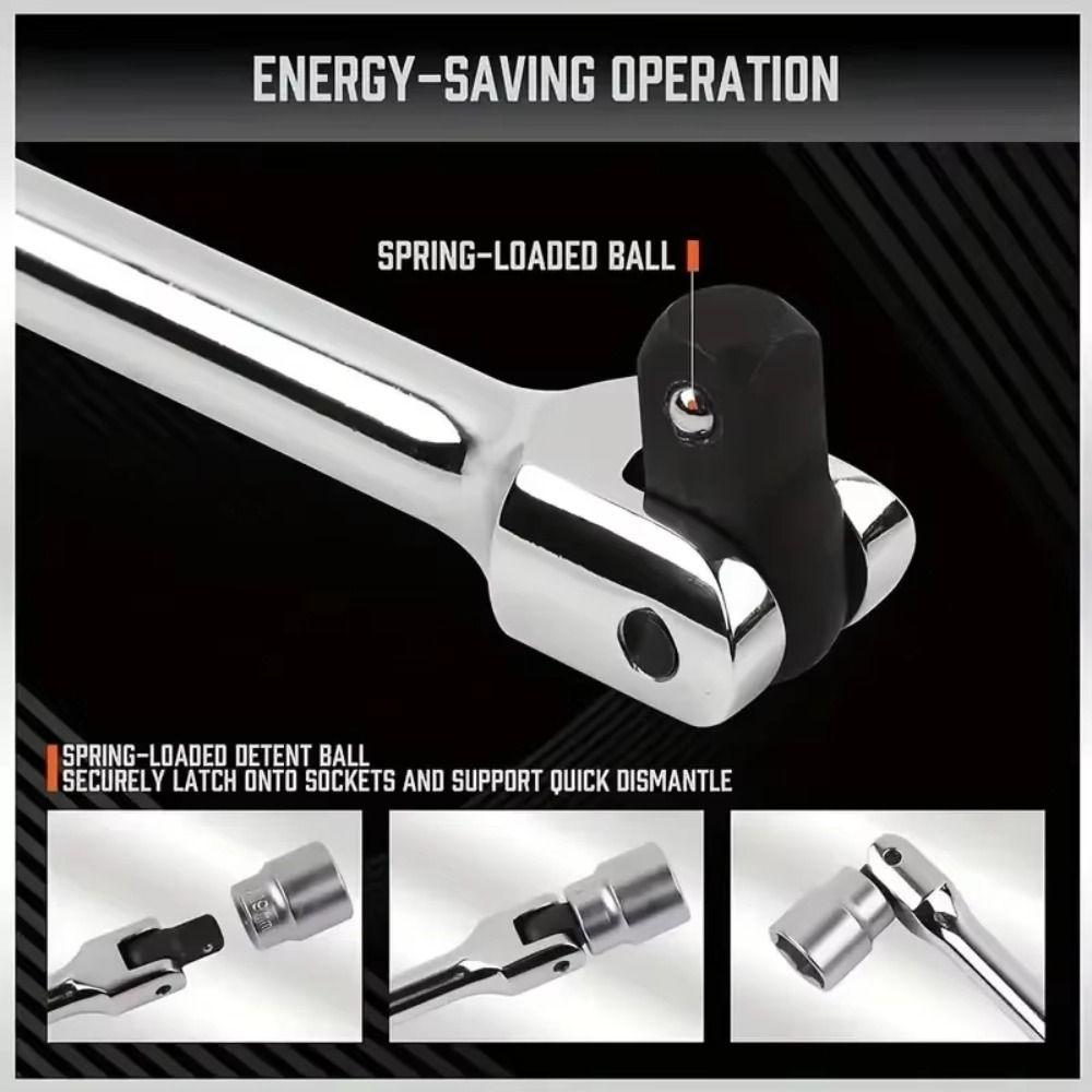1/2 Inch Drive Breaker Bar Strong Force Lever Steering Handle Repair Tool Torque Wrench Hand Tool