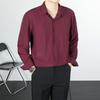 Casual Lapel Long-sleeved Shirt Men's Youth Daily Wear Overalls