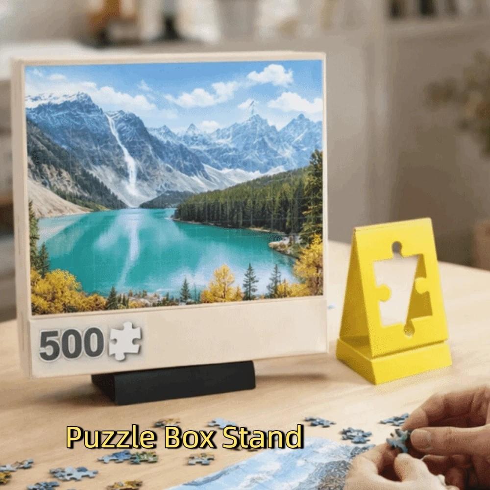 Multi-functional 3D Printing Puzzle Box Stand Stable Support Plastic Poster Holder Decorative Puzzle Display Stand Table
