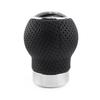 Universal Gear Shift Knob Ball Gear Stick 5 Speed Manual Shifter Lever Car Truck Racing Black PU Leather with Holes