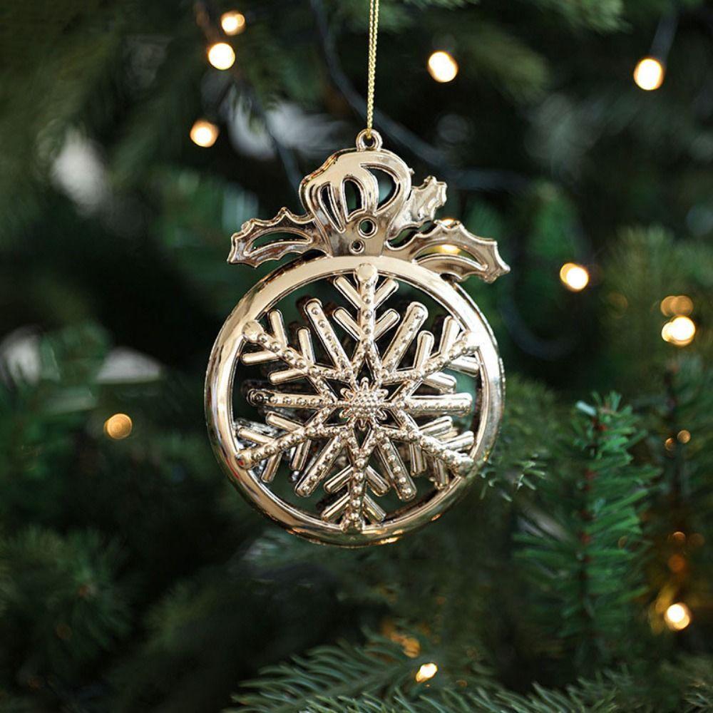 Plastic Angel Xmas Pendants Snowflake Christmas Tree Ornaments for Home