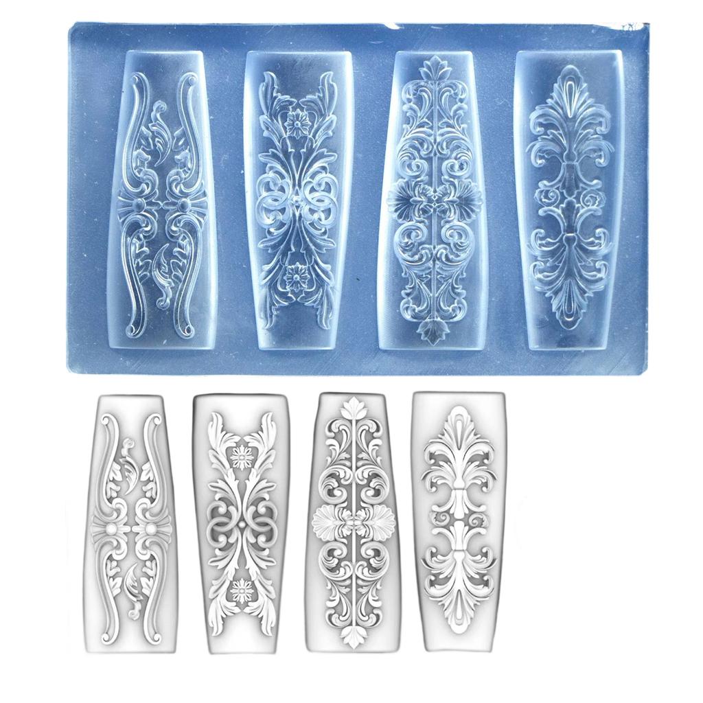 3D Schnitzblume Nagelkunst Form Silikonvorlage für DIY Florale Resin Designs und Kreative Nageldekorationen