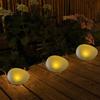 Outdoor Solar Pebble Garden Lights for Lawn and Courtyard