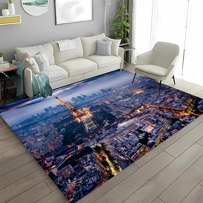Paryż Wieża Eiffla Dywan Antypoślizgowy Dywanik Obszarowy Dywany do Domu Salon Sypialnia Dziecięca Sofa Wycieraczka Kuchenna Dywanik na Podłogę Dekor