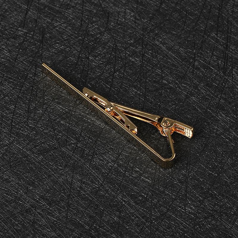 Men'S Silver Tie Clip Business Dress Simple Men'S And Women'S Pins Korean Version Security Collar Clip Fashion