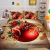 Christmas Digital Printing 3D Printing Polyester Pillowcase Quilt Cover Two or Three-piece Set Is Available