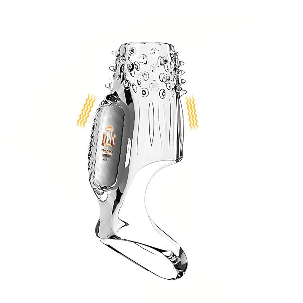 Penis Sleeve Enlargement Vibrator Male Enlargement Delay Sex Toys For Men Adult Delay Ejaculation Cock Ring Vibrators Condom 18+