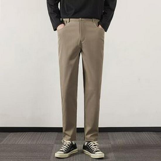 2024 Men's Ice Silk Quick-Dry Wide-Leg Casual Pants