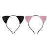 Sparkly Headpiece for Photoshoots Furry Cat Ears Headband Women, Glitter Ear Hair Cosplay Costume Props Accessory Halloween Party And Masquerade