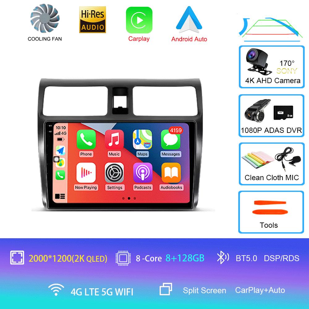 Android 14 For Suzuki Swift 3 2003 - 2010 Car Radio Multimedia Video Player Navigation Stereo GPS No 2din 2 Din Dvd