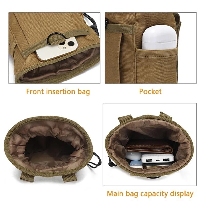 Outdoor 3-5L Nylon Dump Drop Pouch Recycle Waist Pack Bags Accessories Bag Pouches