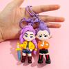 New KPOP Demon Hunters Keychain, Tiger Character PVC Figure Keychain, Cute Harajuku Style Key Ring for Kids & Fans Halloween