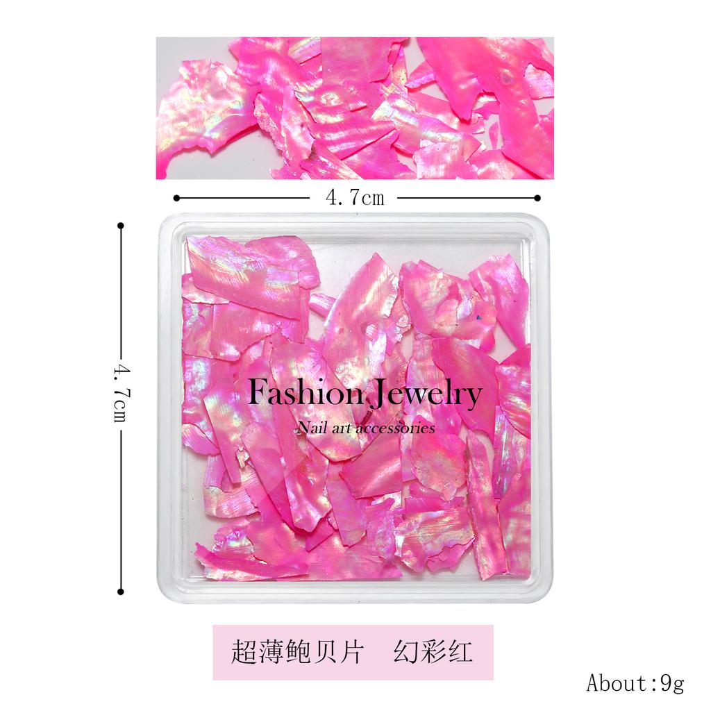 Nail Art Shell Slices Accessories Tools Thin Abalone Mica Slices Shredded Color Aurora Symphony Pearl Shell Slices