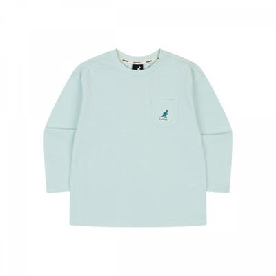 Kids PockeT Logo Long Sleeve T shirT minT Sa 0002