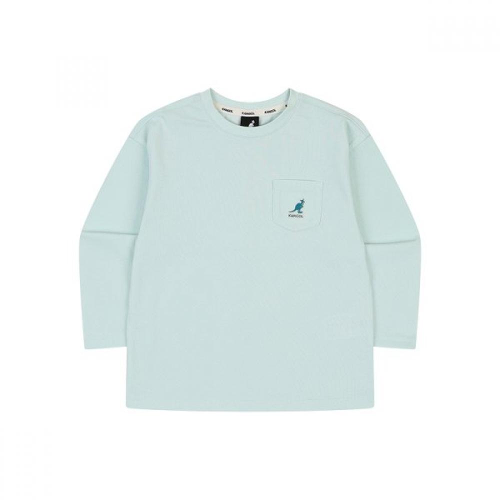 Kangol Kids PockeT Logo Long Sleeve T shirT minT Sa 0002 minted/110