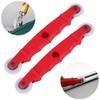 1Pcs Hand Crank Nylon Screen Rolling Tool Double Head Red Screen Spline Repair Roller Plastic Hand Spline Roller