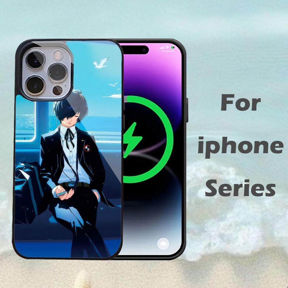 P-Persona 5 Anime Phone Case For IPhone 16 15 14 13 Pro Max 11 12 Mini Alex Mirror For Magsafe Wireless Charging Cover