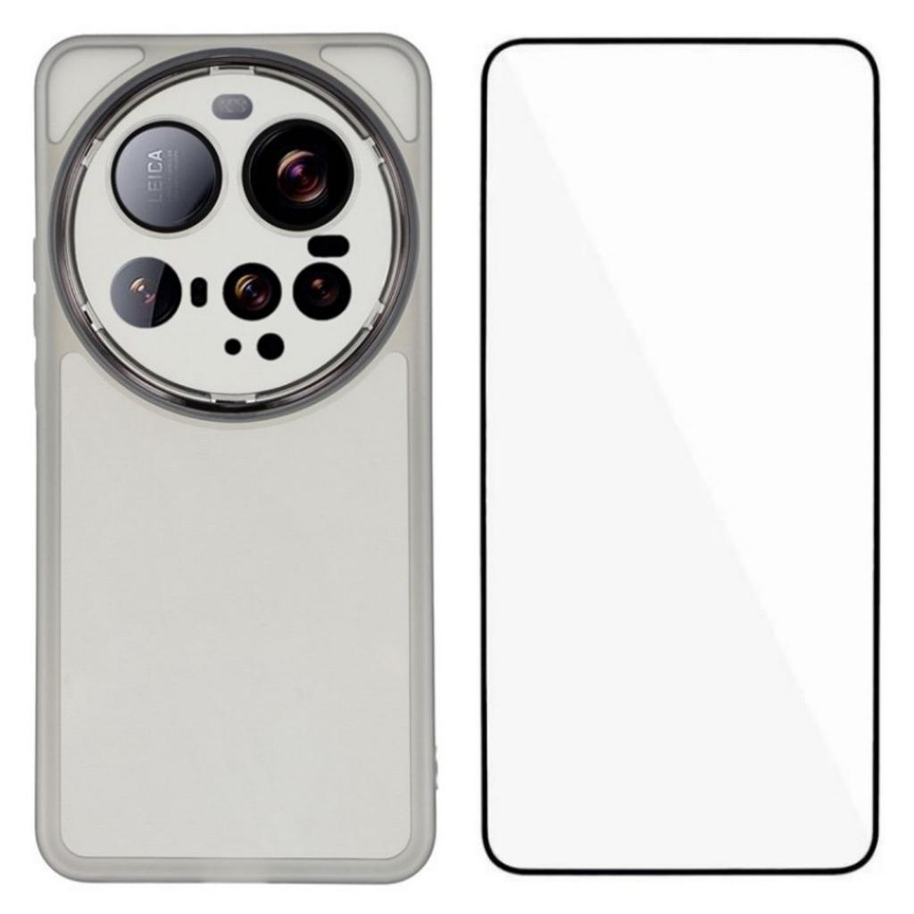 For Xiaomi 15 Ultra TPU Case WANLONFENG DKSM Series Electroplated Frame Back Cover with Tempered Glass