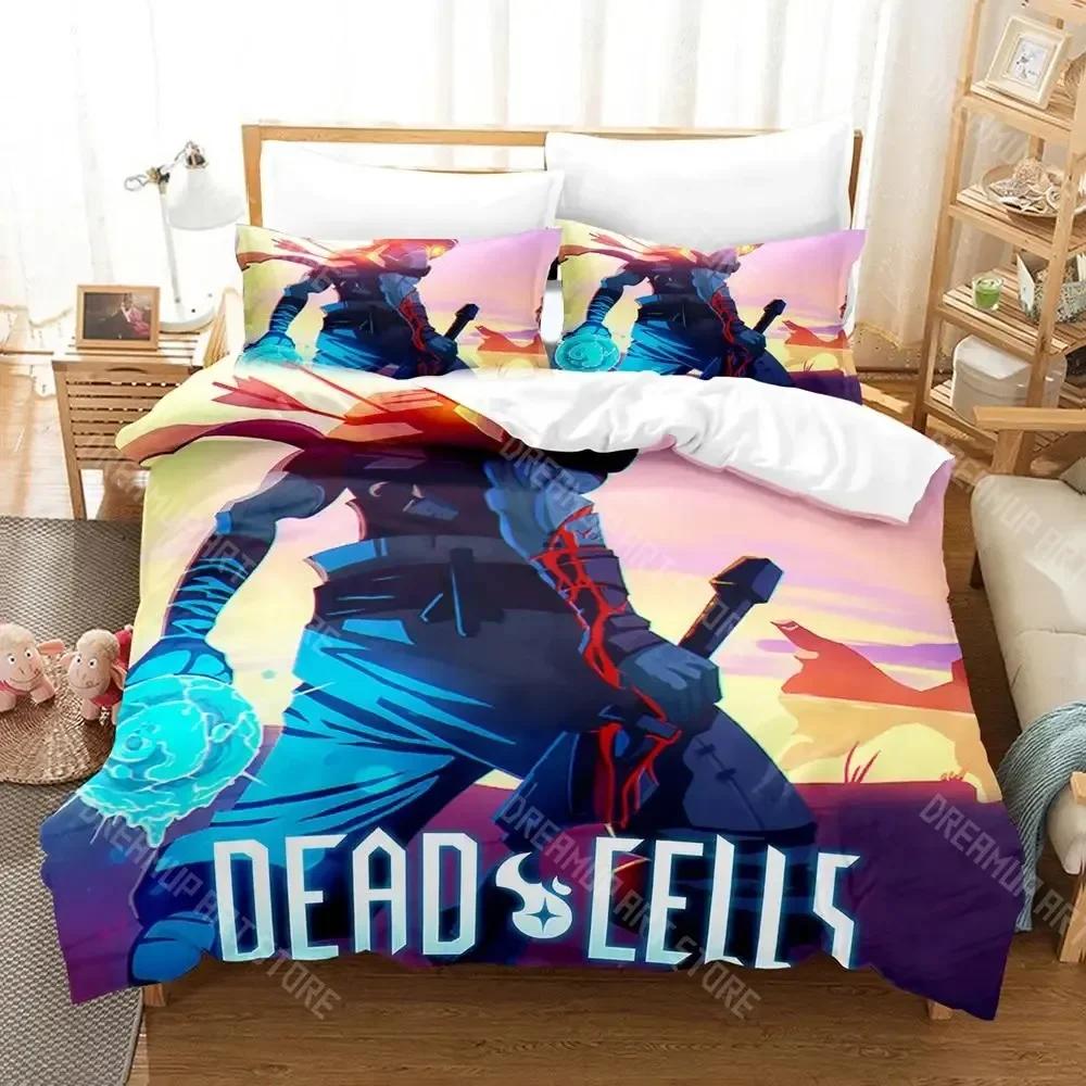 

Dead Cell Bedding Set Single Twin Full Queen King Size Bed Set Aldult Kid Bedroom Duvetcover Sets 3D Print Game Anime Kawaii EU Single 90x200cm