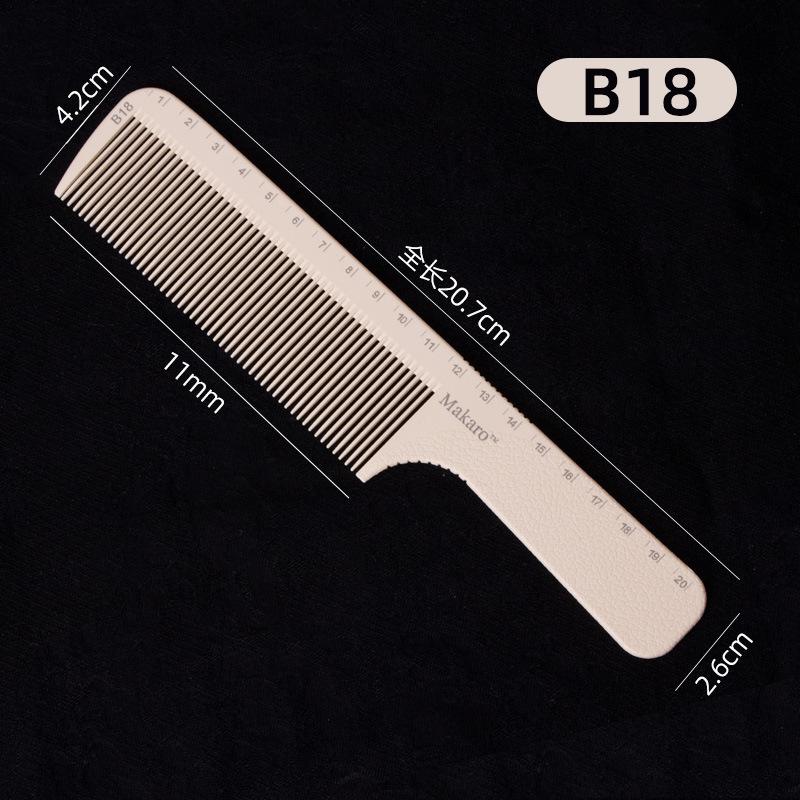 

Professional Fine-tooth Hairdressing Comb for Men s Flat Top and Women s Cutting, with Hardened Scale Ruler