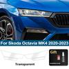 TPU PPF for Skoda Octavia MK4 MK3 2017-2026 High Gloss Smoke Black Pre Cut Car Headlight Protective Film Anti-Scratch Vinyl Wrap