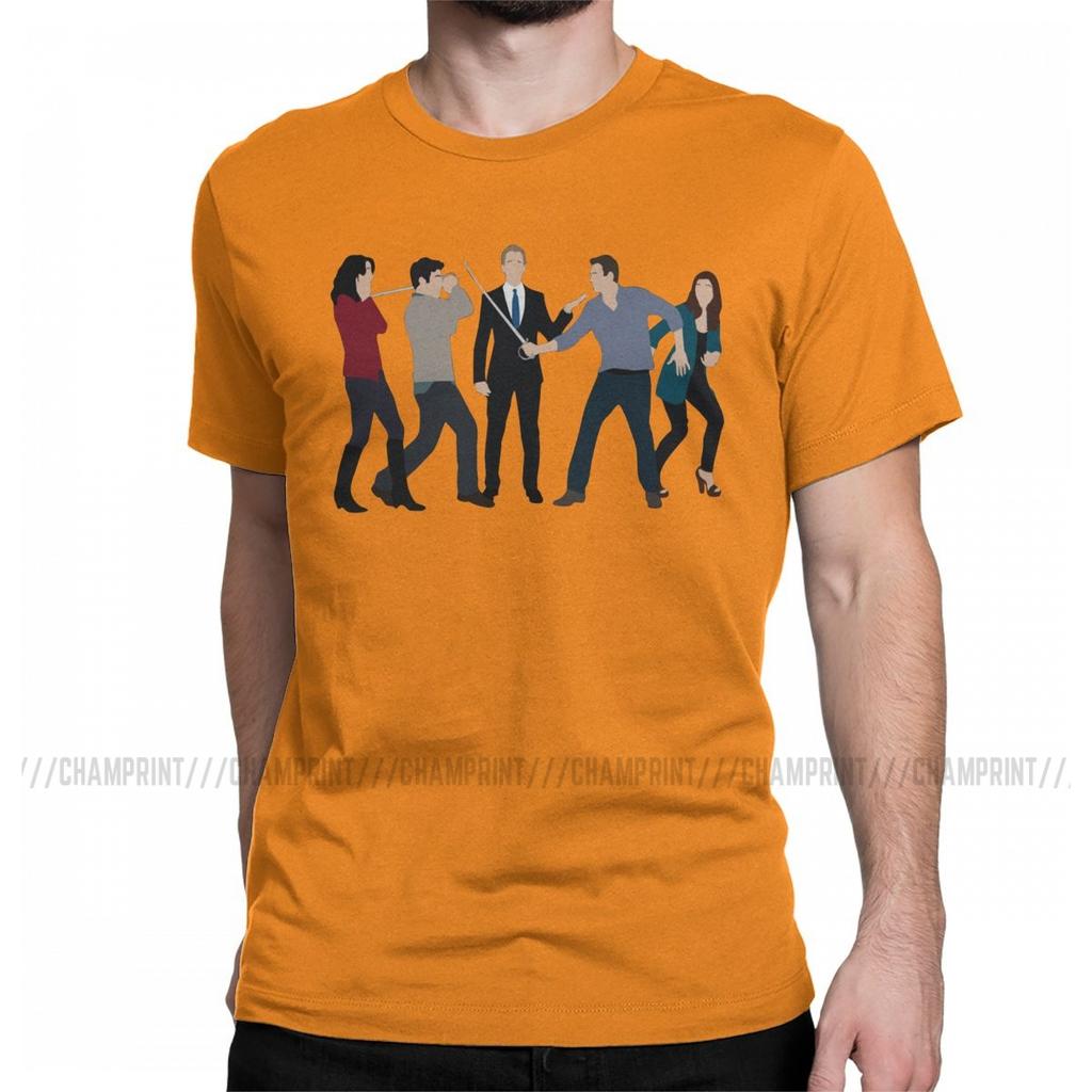 How I Met Your Mother HIMYM TV Show T-Shirt Men Novelty Pure Cotton Tees O Neck Short Sleeve T Shirts Gift Tops