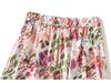 Women's Slimming Satin Print Elastic Waist Midi Skirt - New Summer Arrival