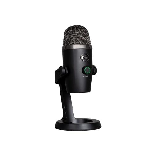 Logitech G Blue Yeti Nano BM300BK USB Gaming Microphone, Condenser Microphone for Mac, PS5, PS4, and PC, Black, Gaming, Live Streaming, and More, 2-Ye