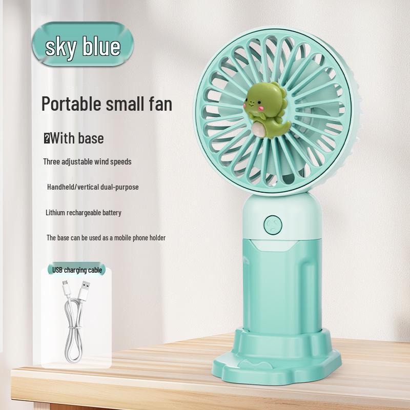 Rechargeable USB Mini Fan: Portable Handheld & Desktop Stand, Ideal Student Gift