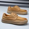 Mens Shoes Fashion Leather Breathable and Versatile Thick Soled Fashionable Casual Leather Shoes for Men Designer Shoes Men