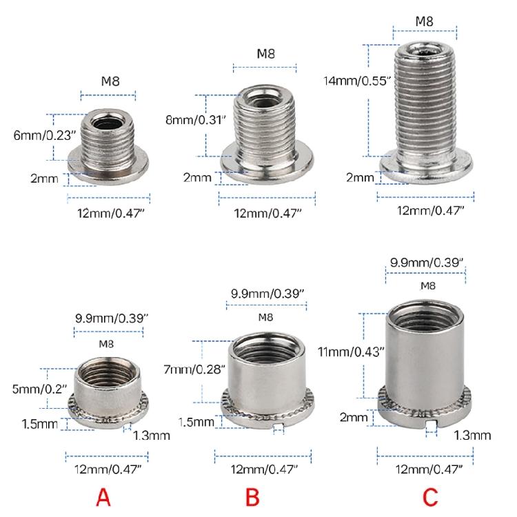 Leichte Mountainbike Einzel-, Doppel-, Dreifach-Kettenblattschrauben Fahrradzubehör