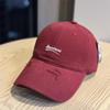 Small letter washed baseball cap female street youth couple casual tide tie college style baseball cap male