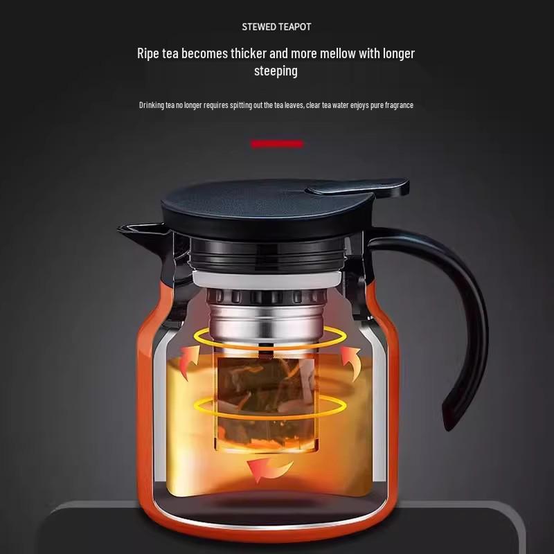 Stainless Steel Large Capacity Tea Thermos with Water Separation for Slow Brew Tea at Home
