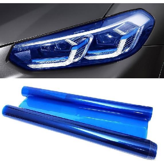 Tint Film For Taillight Headlight Fog Light, 12×48 Inches Vinyl Self-Adhesive Car Tail Light Tape, Brake Light Headlight Cover Protection Film Color