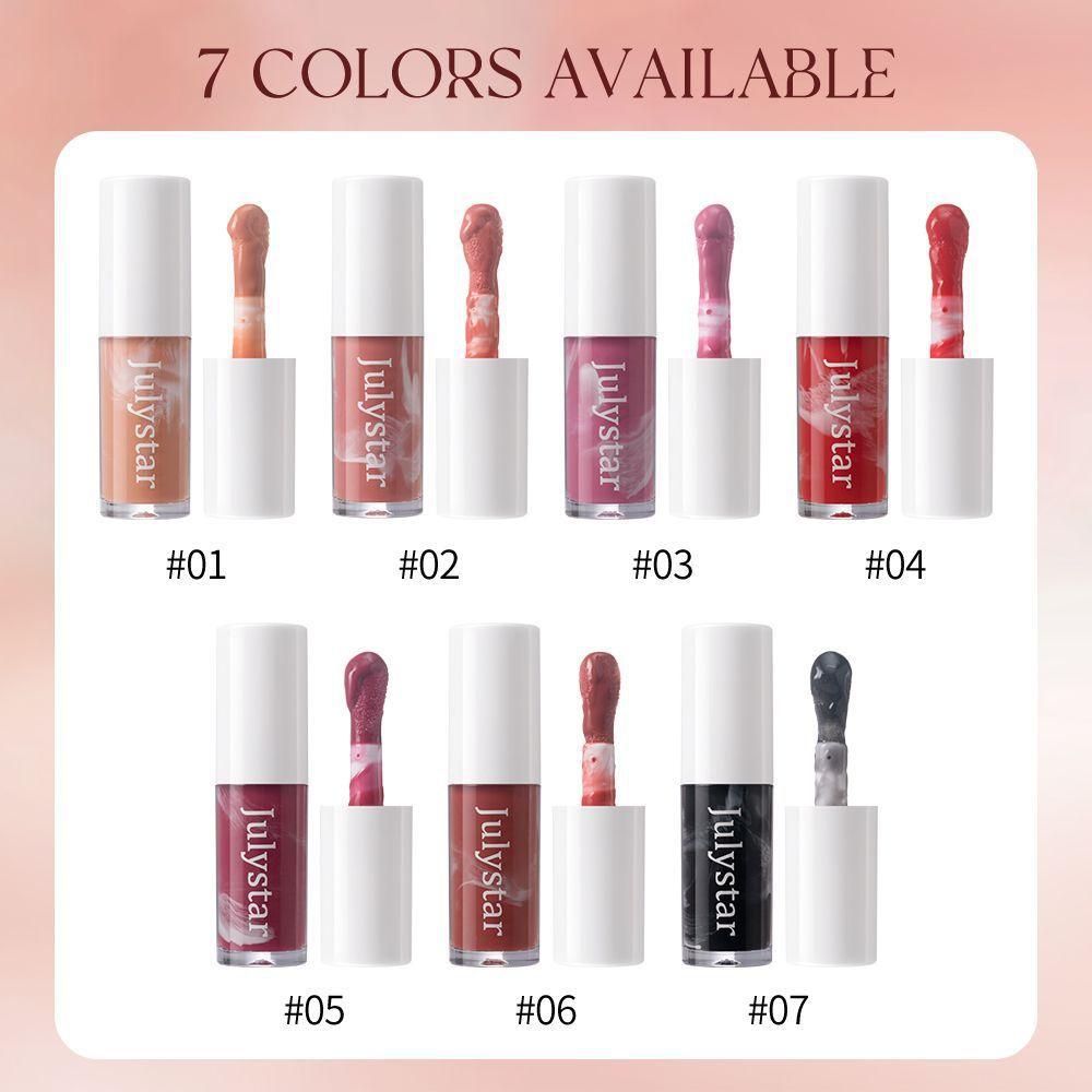 7 Color Mirror Brown Liquid Lipstick Waterproof Lasting Moisturizing Water Light Lip Gloss Non Stick Cup Lip Oil Makeup Cosmetic