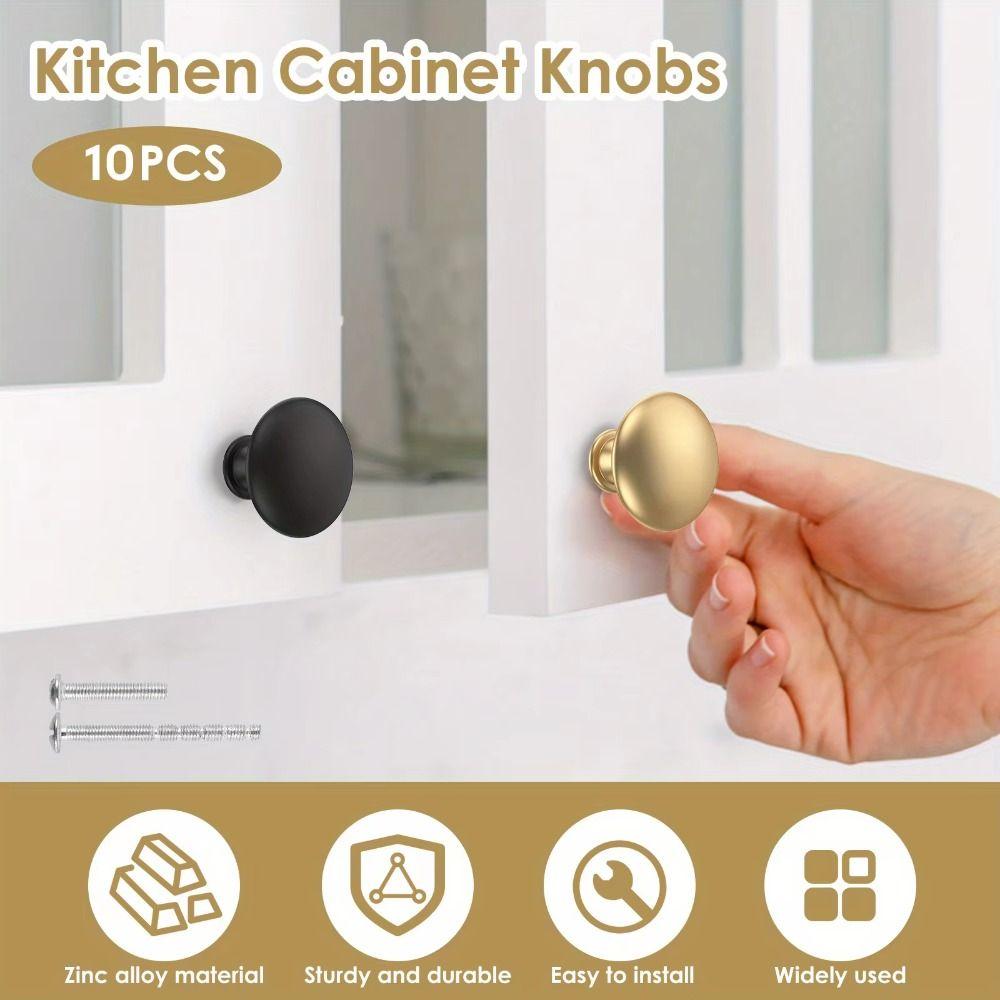 Zinc Zinc Zinc Alloy Mushroom Cabinet Handles Round Drawer Pulls Furniture Hardware Children's Room