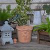Pottery Clay Breathable with Drainage Holes Flower Pot Relief Home Furnishings Garden Plant Garden Supplies Personality Vases
