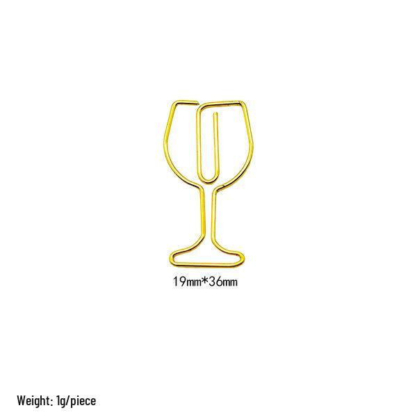 Electroplated Cartoon Insect & Plant Paper Clip Set for Organization