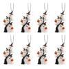 2/3/5/8/10Pcs Halloween Keychain Pendant 2D Spooky Ghost Pumpkin Design Acrylic Halloween Decoration Keychain Pendant