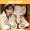 Elephant Plush Toy Long Hair Comfort Doll Simulation Bed Decoration Throw Pillow