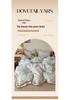 Korean French Style Hollow Lace Puff Cotton Bedding Set, Girly Duvet Cover - Available As 4-Piece or 3-Piece Set