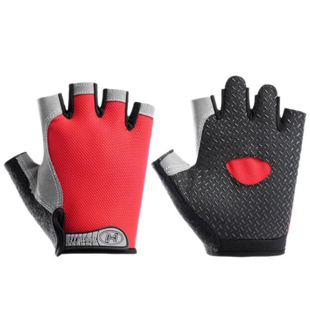 Shock-Absorbing Fingerless Fitness Gloves: Breathable, Non-Slip, Sweat-Wicking, Anti-Callus, for Machine Training, Suitable for Men and Women