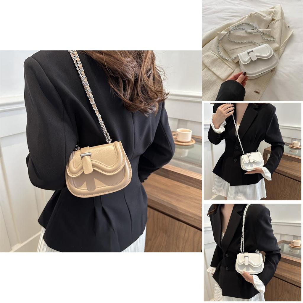 Fashionable Saddle Womens Bag With Spacious Interior In Classic Colors Soft Pu Leather For Everyday Comfort