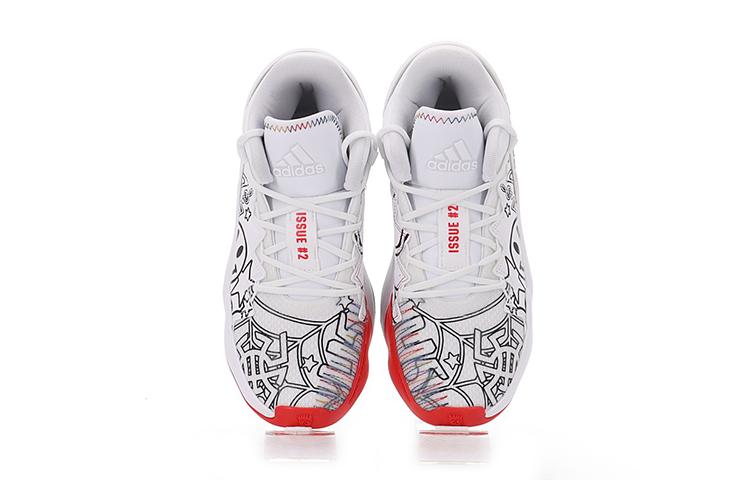 Adidas D.O.N. Issue #2 Abrasion Resistant Breathable Low top Basketball Shoes White G57969